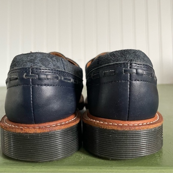 Dr. Martens x Agyness Deyn AGGY BLUCHER in Navy Leather - Picture 8 of 13